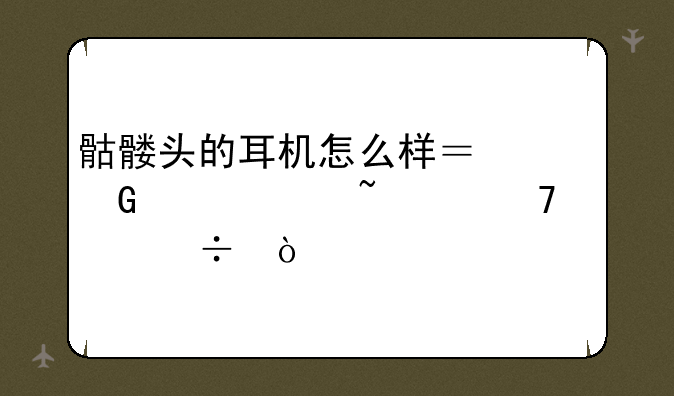 骷髅头的耳机怎么样？网上说音质不太好？