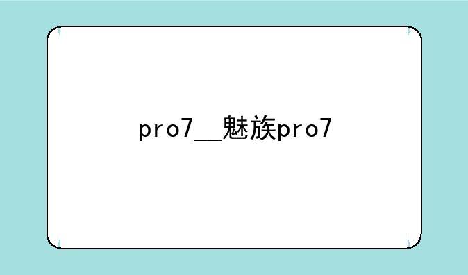 pro7__魅族pro7