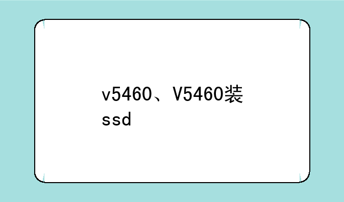 v5460、V5460装ssd