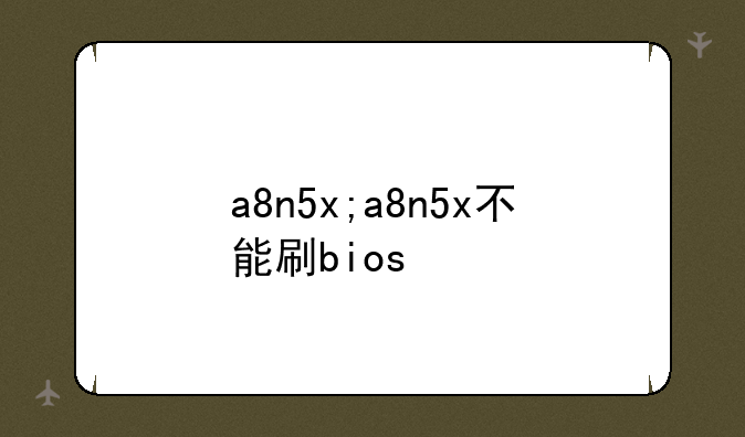 a8n5x;a8n5x不能刷bios